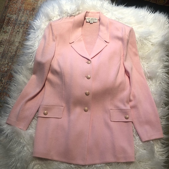 St. John Jackets & Blazers - St. John pink dress and jacket set